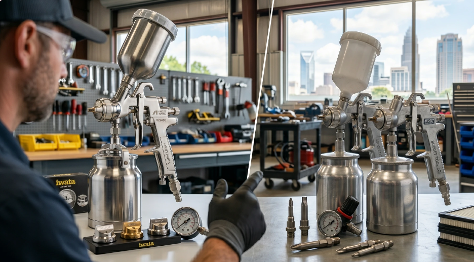 Anest Iwata vs. Budget Spray Guns: What's the Difference?