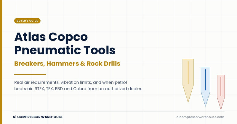 Atlas Copco Pneumatic Tools: Breakers, Hammers, and Rock Drills