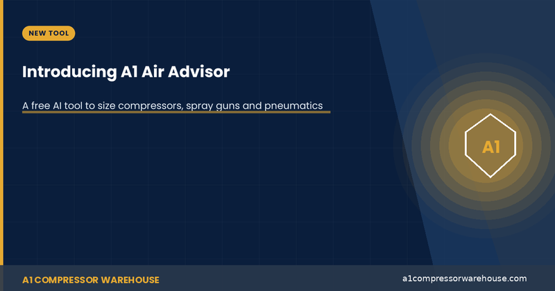 Introducing A1 Air Advisor: A Free AI Tool to Size Compressors, Spray Guns & Pneumatics