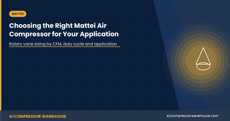 Choosing the Right Mattei Air Compressor for Your Application