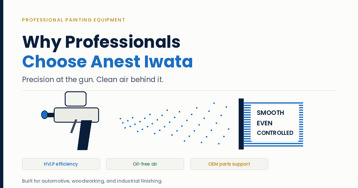 Why Anest Iwata Is The Top Choice for Painting Equipment