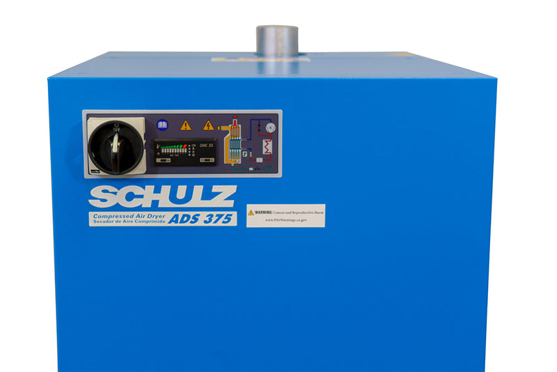 Schulz ADS 375 Refrigerated Air Dryer — Control Panel View
