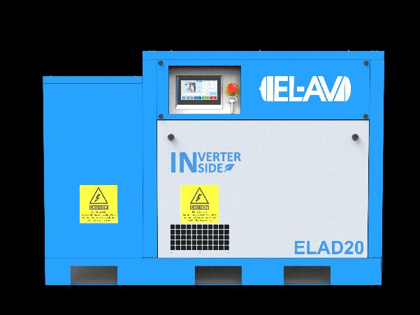 EL-AV ELAD15INV EL+ Series 15 HP rotary screw air compressor