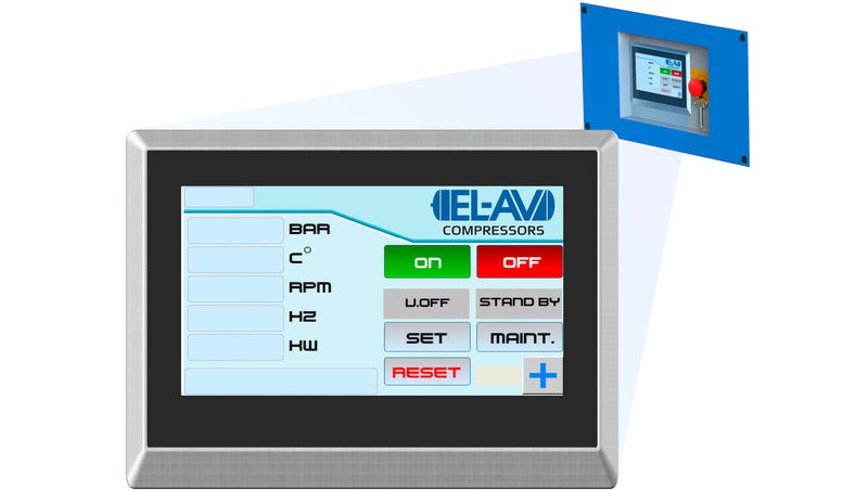 EL-AV EL+ Series touchscreen controller display