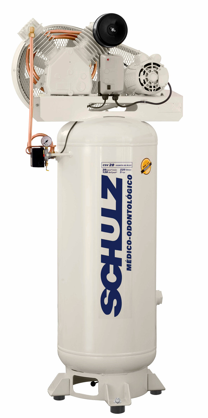 Schulz 360VV15-1 Oil-Less Piston Compressor