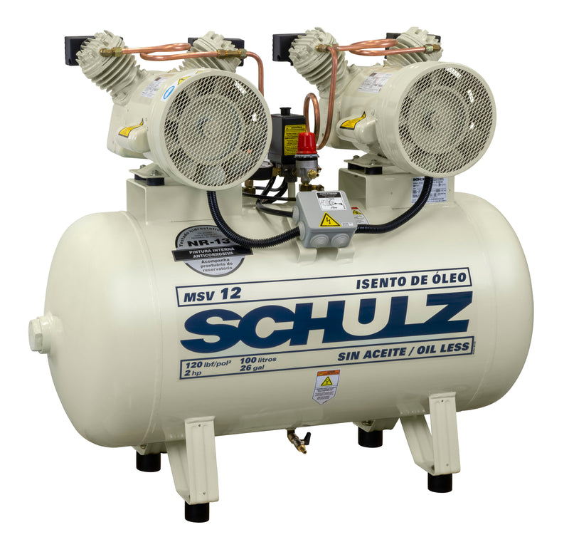 Schulz MSV 12/30 Oil-Less Piston Air Compressor