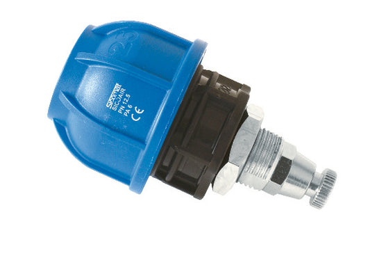 SicoAIR End Cap with Manual Vent Valve