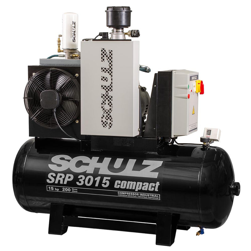 Schulz SRP 3015 Compact-II Tank-Mounted Rotary Screw Compressor