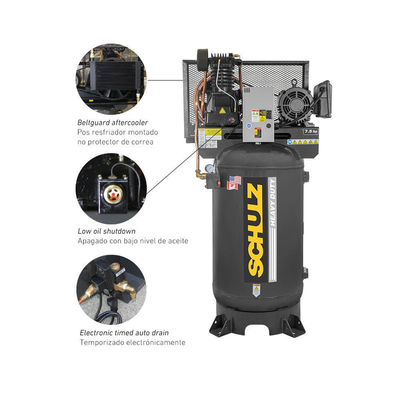 Schulz P7580VL30X-1 Premium Piston Compressor