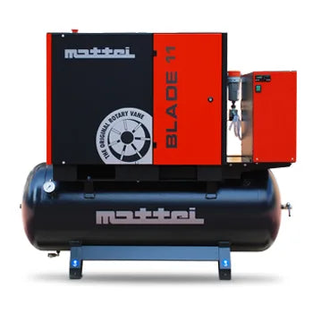 Mattei BLADE 11 IE3 15 HP Belt-Drive Rotary Vane Compressor